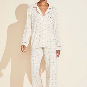Eberjey Intimates Gisele Printed - The Long PJ Set / Heart Print